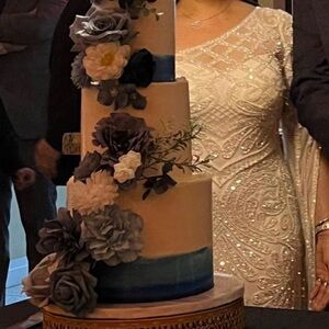 LARA New York Cream Lace Detail Fabric